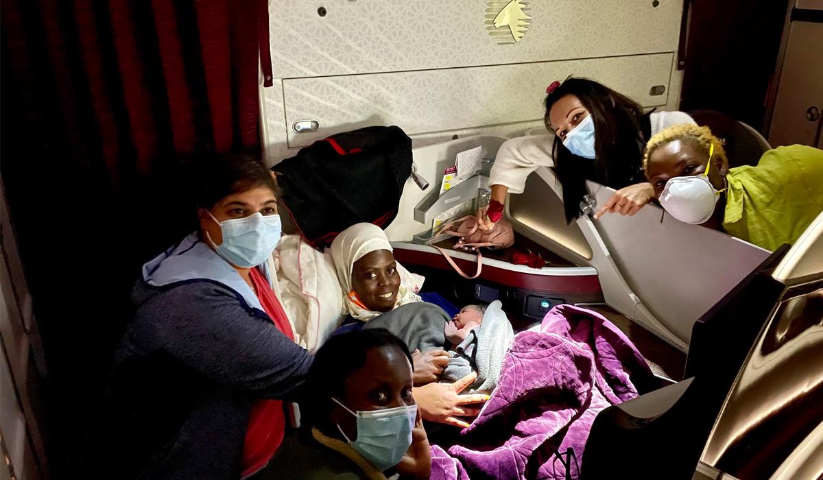 Baby born on Qatar Airways flight